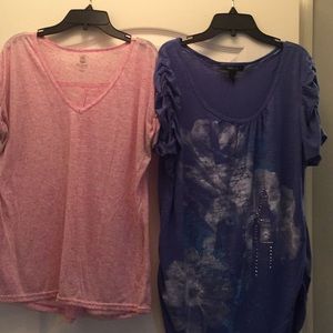 Women’s 2 shirts, size Large Style & Co & Balanced